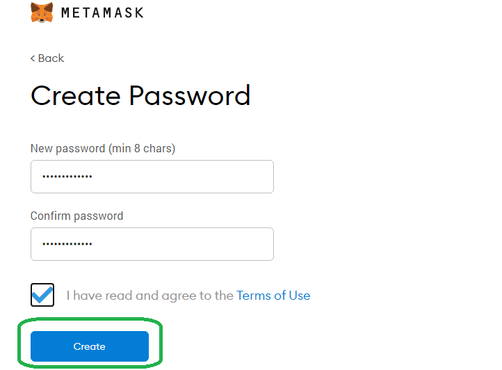 Create Password