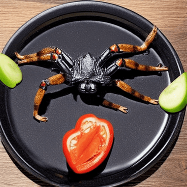 A delicious grilled spider.