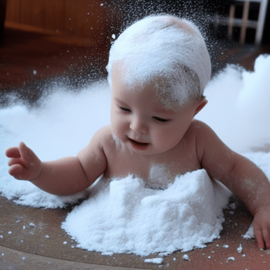 Too much baby powder!!!