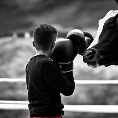 Boxing a Cow