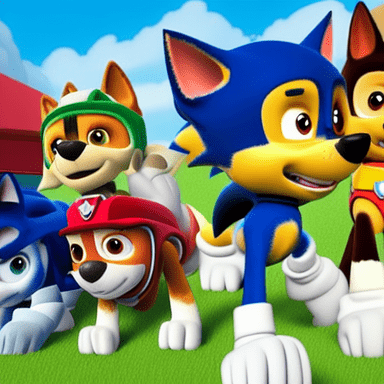 Sonic The Hedgehog Paw Patrol