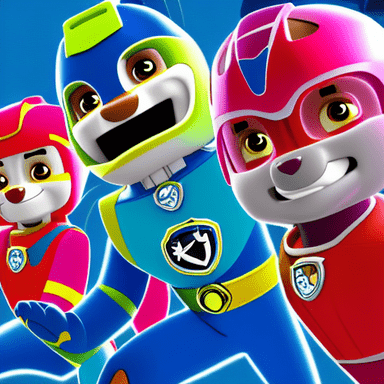 More Power Rangers Paw Patrol