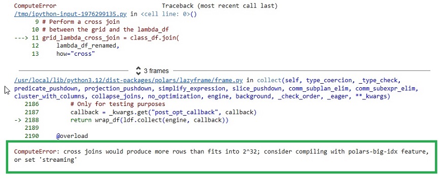A screen grab of a Python error that indicates a potential OOM kill